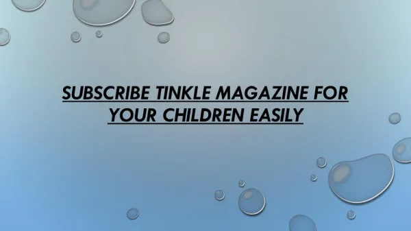 Subscribe Tinkle Magazine for Your Children Easily
