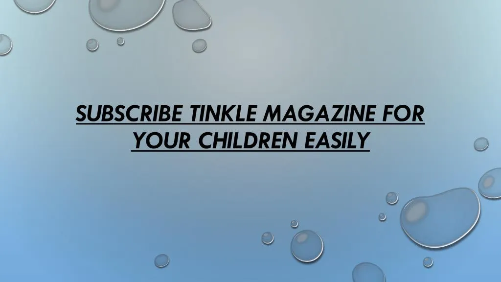 subscribe tinkle magazine for your children easily