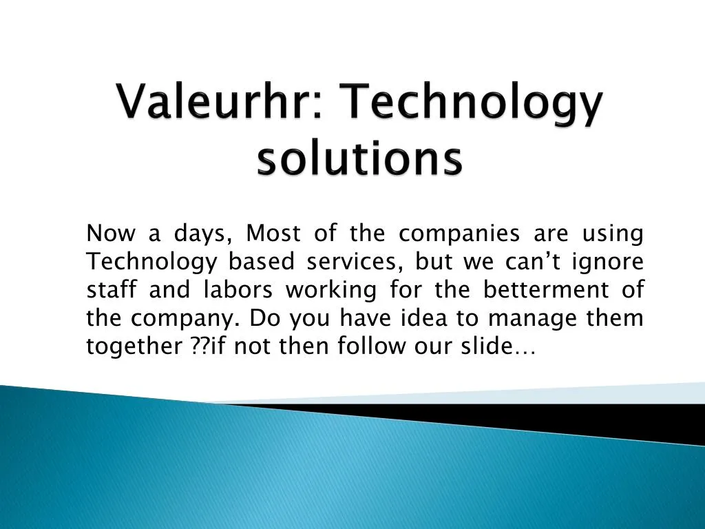 valeurhr technology solutions