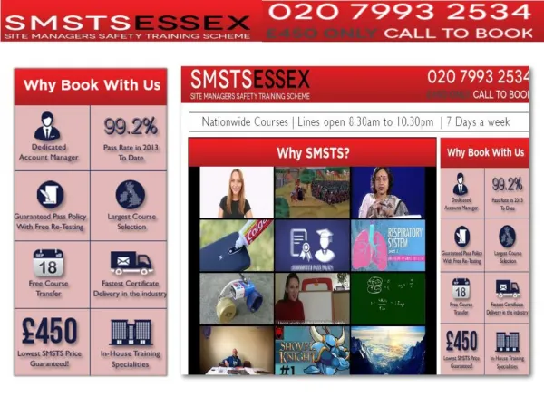 SMSTS Centre Essex, UK