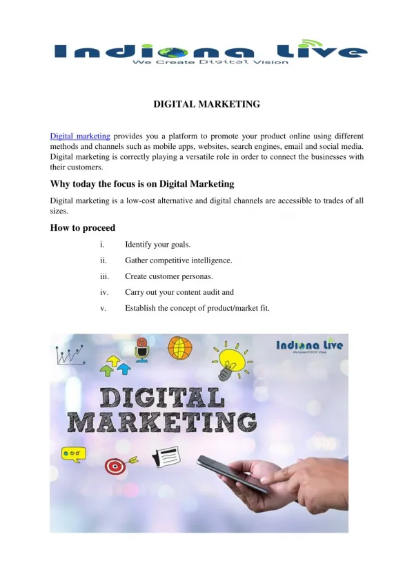 Digital Marketing Services in India| Best Digital Marketing Company - Indiona Live