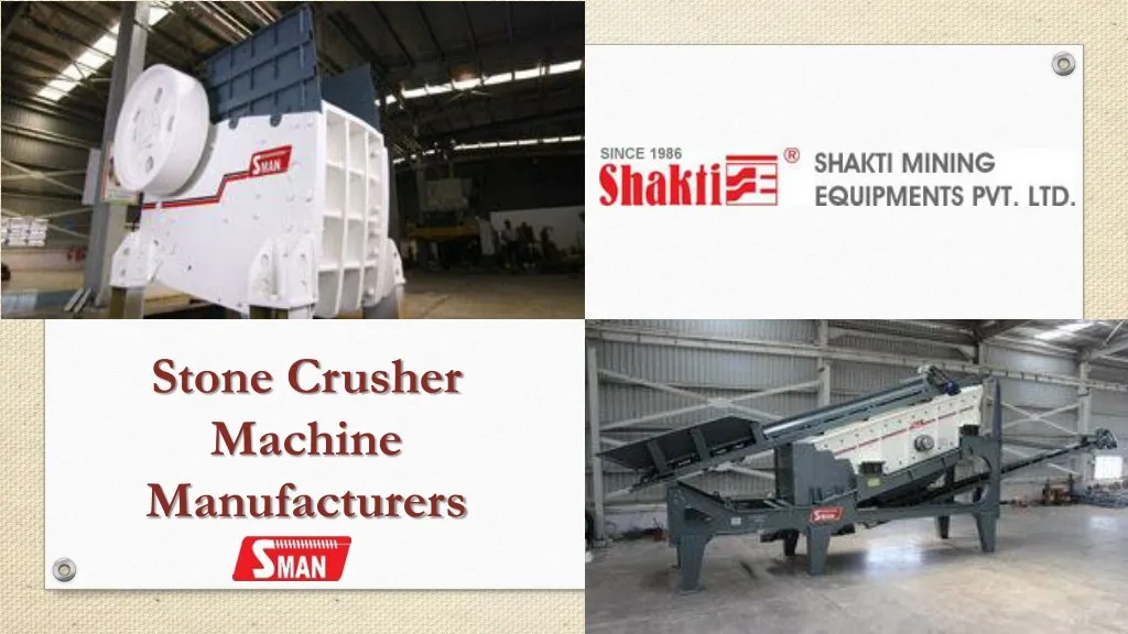 stone crusher machine manufacturers