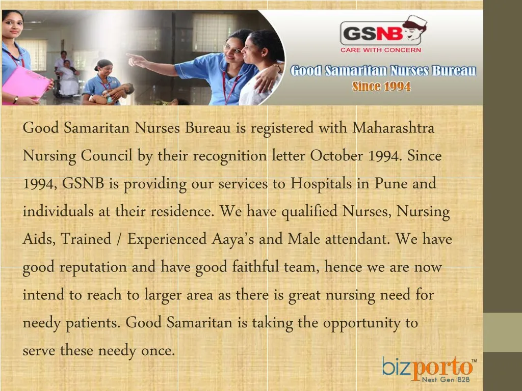 good samaritan nurses bureau is registered with