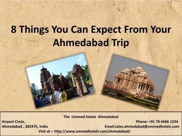 8 Things You Can Expect From Your Ahmedabad Trip