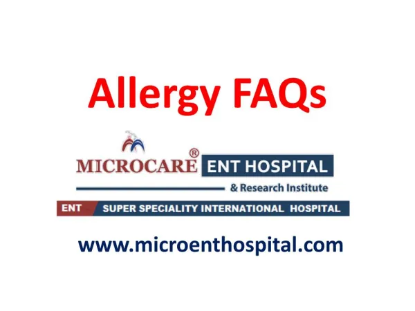 Allergy Causes,Symptoms,Treatments,FAQs | Allergy Treatment in Hyderabad