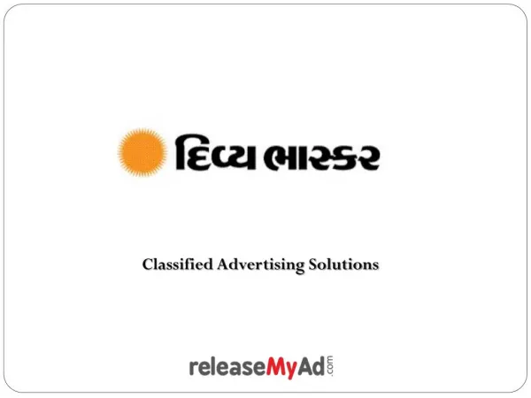 Divya Bhaskar Newspaper Advertisement Booking Online.