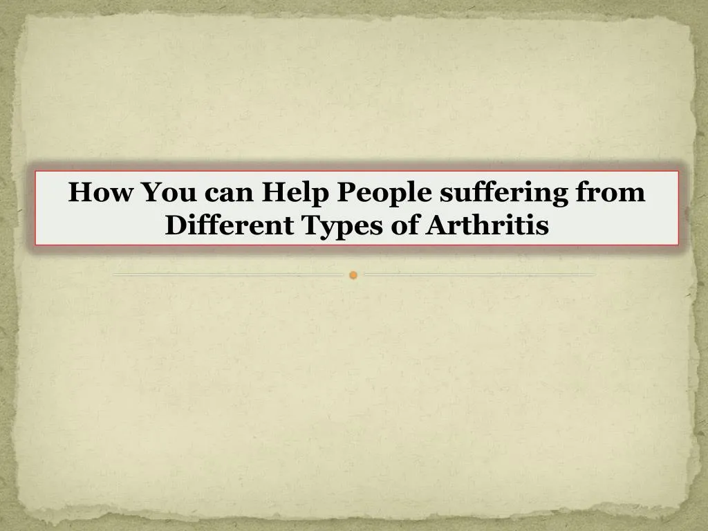 how you can help people suffering from different