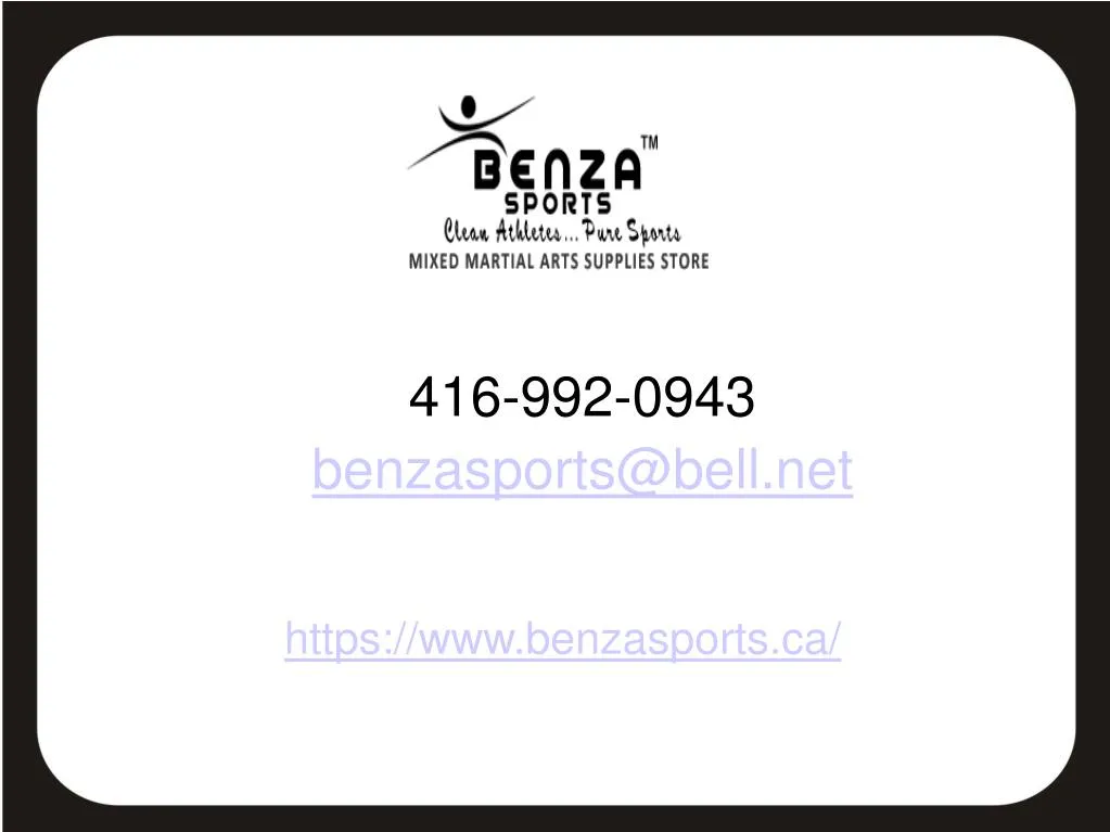 416 992 0943 benzasports@bell net