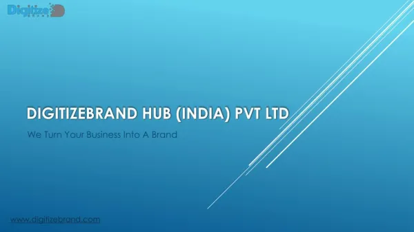 DigitizeBrand Hub (India) Pvt Ltd