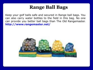 Range Golf Balls - slide 1