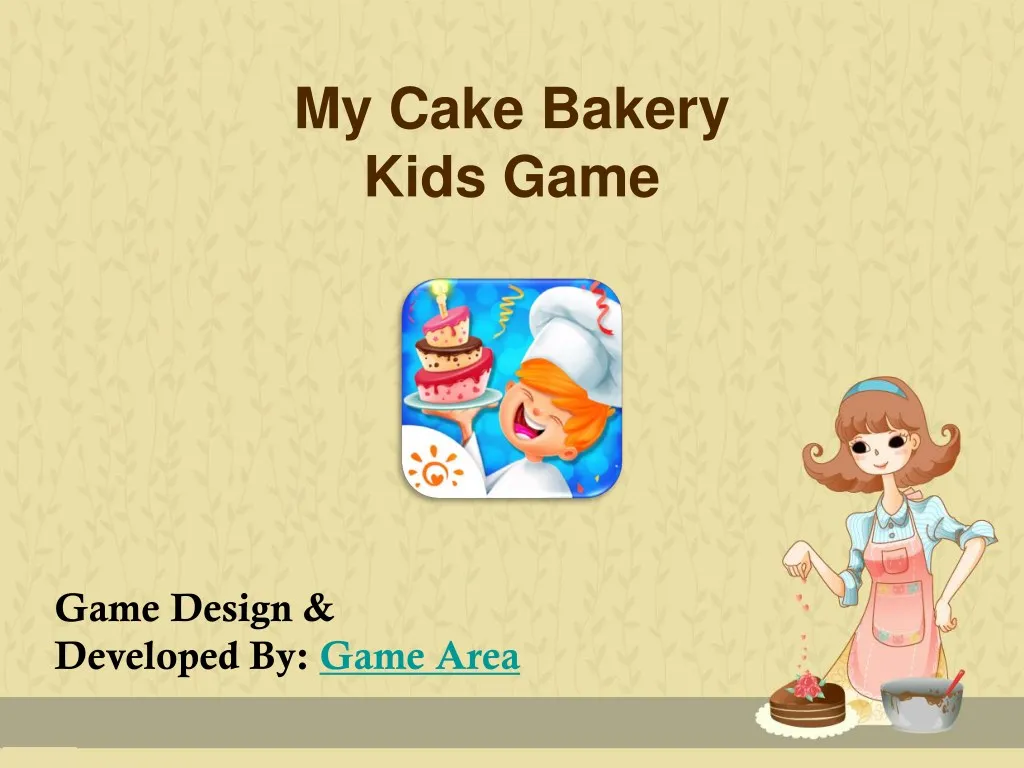 my cake bakery kids game
