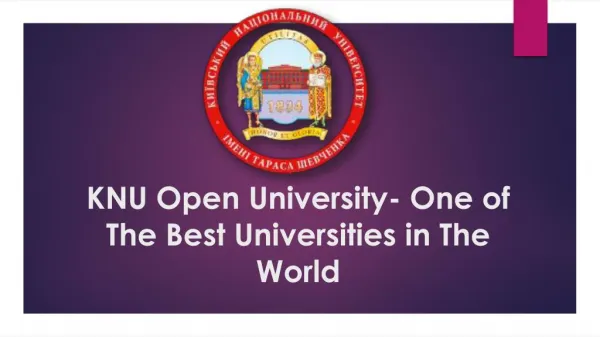 KNU Open University- One of The Best Universities in The World