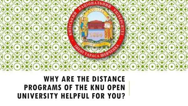 Why are The Distance Programs of The KNU Open University Helpful for You