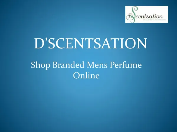 Shop Branded Mens Perfume Online