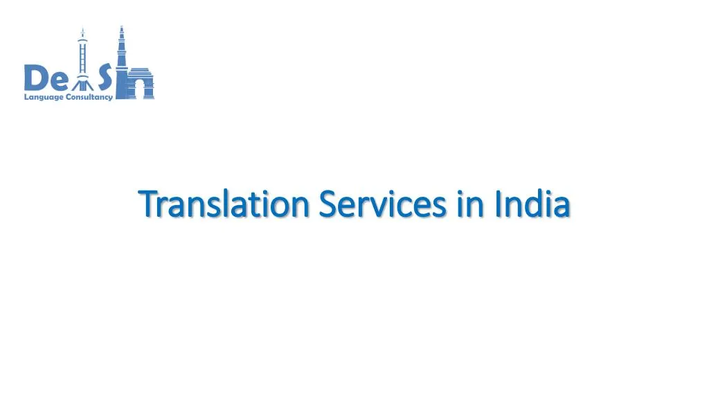 translation services in india
