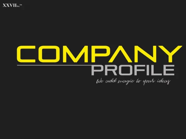Company Profile - 2wenty7