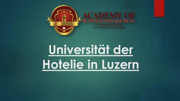 Universität der Hotelie in Luzern