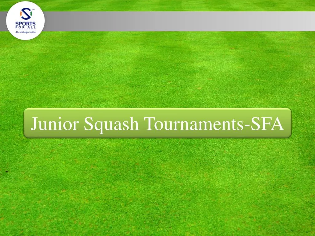junior squash tournaments sfa