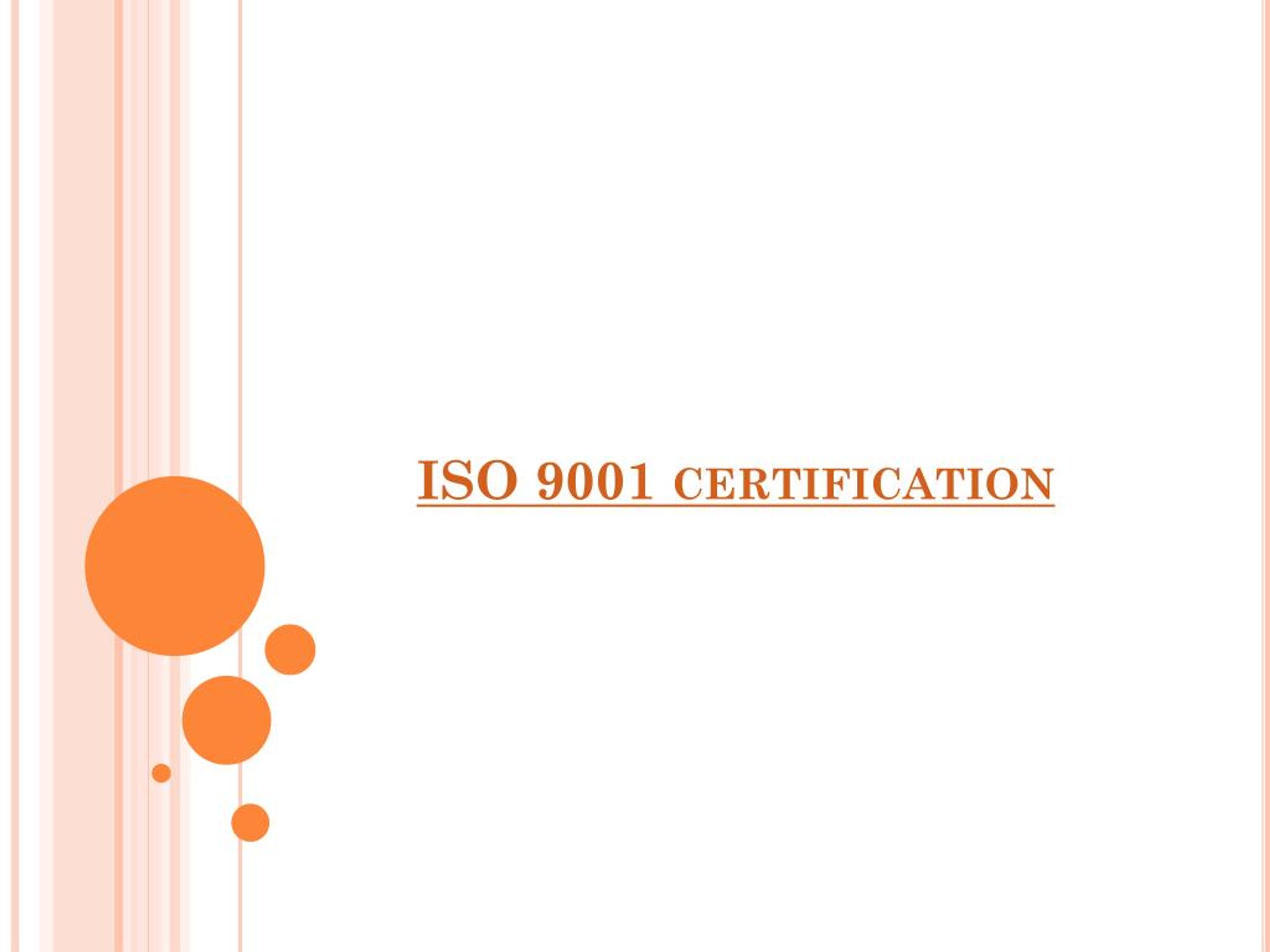 PPT - ISO 9001 certification PowerPoint Presentation, free download ...