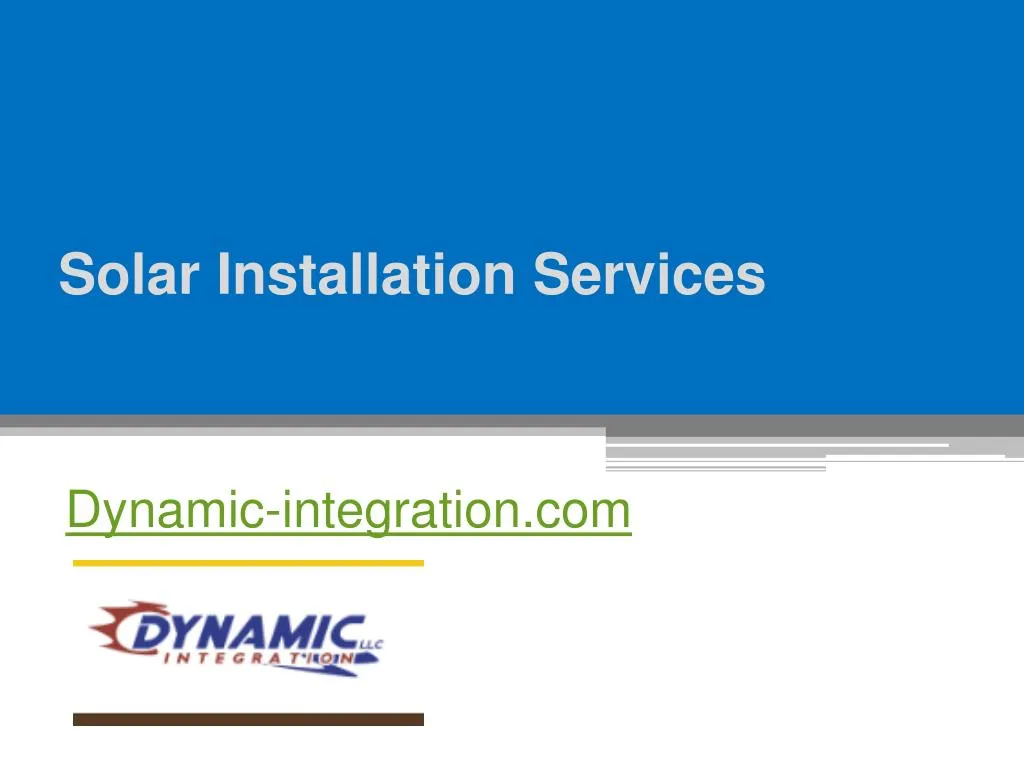 solar installation services