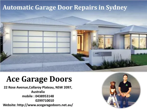 Automatic Garage Door Repairs in Sydney