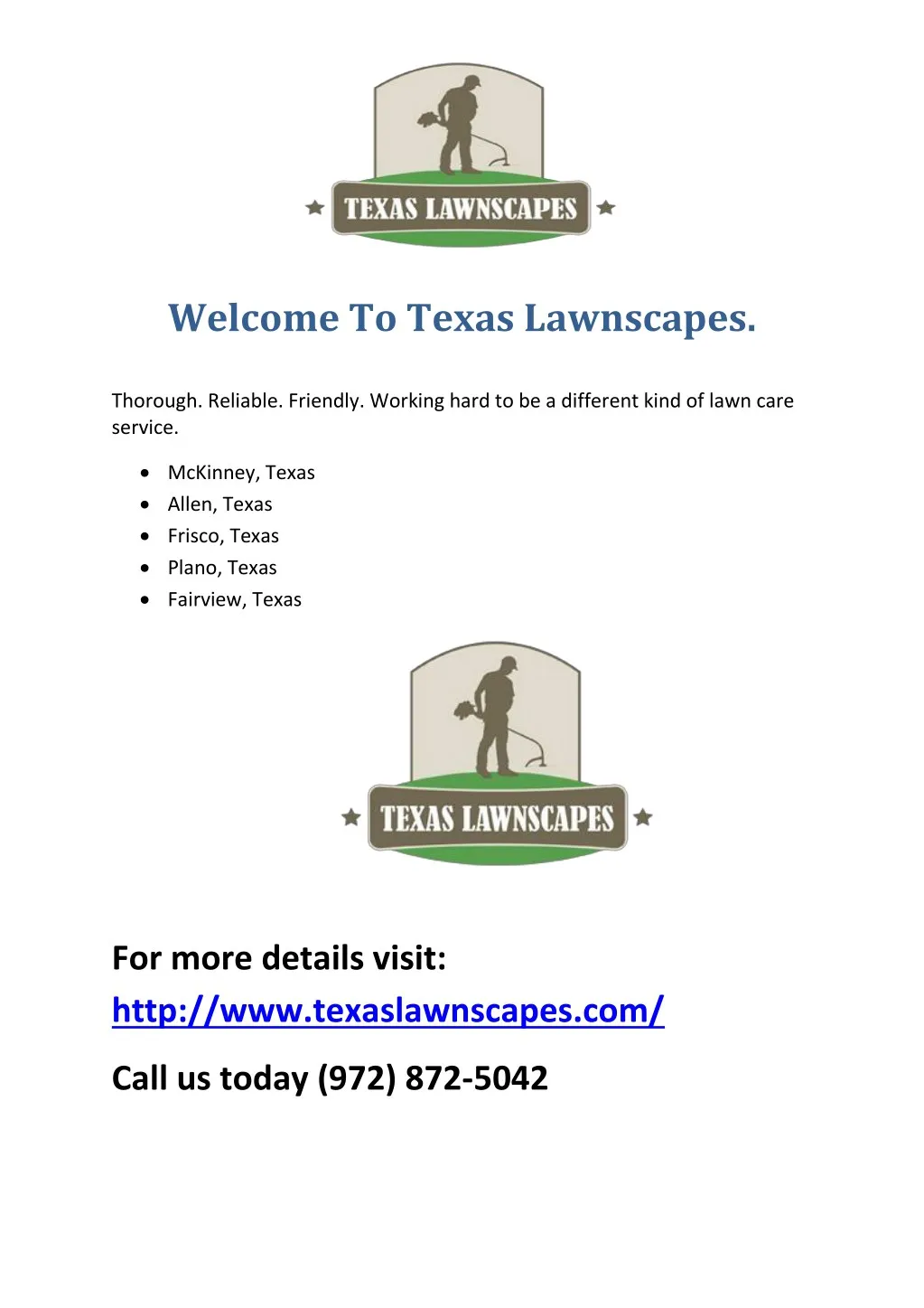 welcome to texas lawnscapes