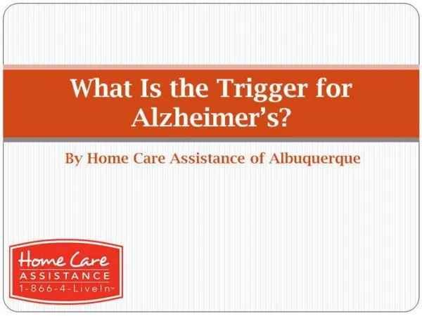 What Is the Trigger for Alzheimer’s?