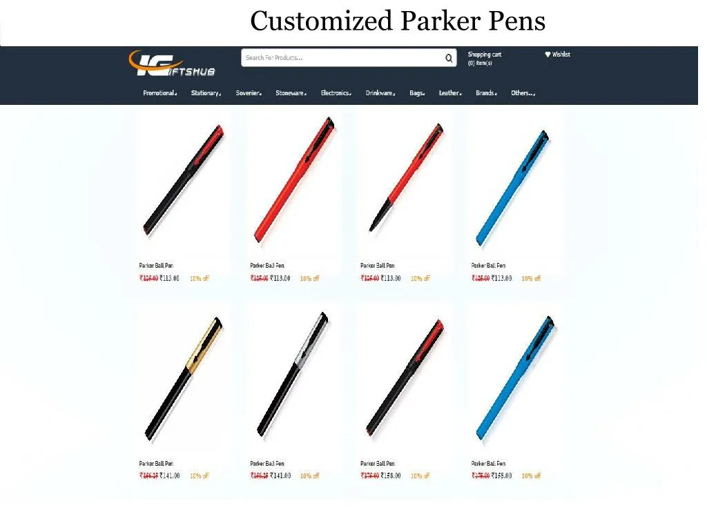 customized p arker pens