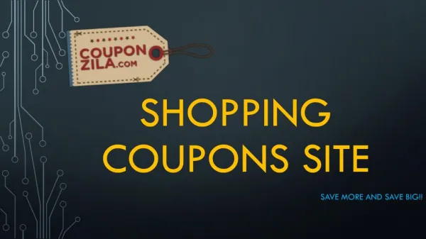 Shopping Coupons and Discounts