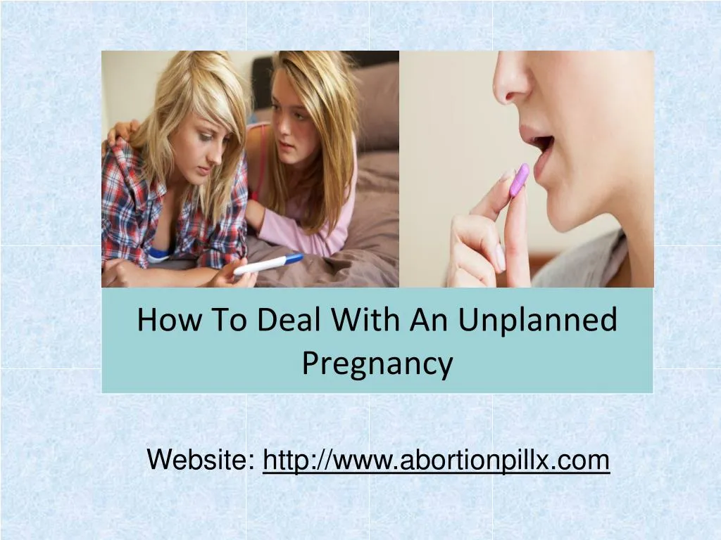 how to deal with an unplanned pregnancy