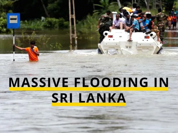 Massive flooding in Sri Lanka