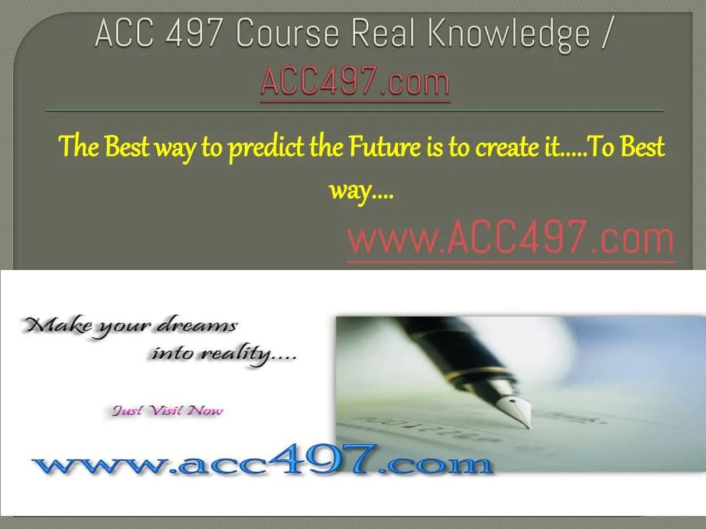 acc 497 course real knowledge acc497 com