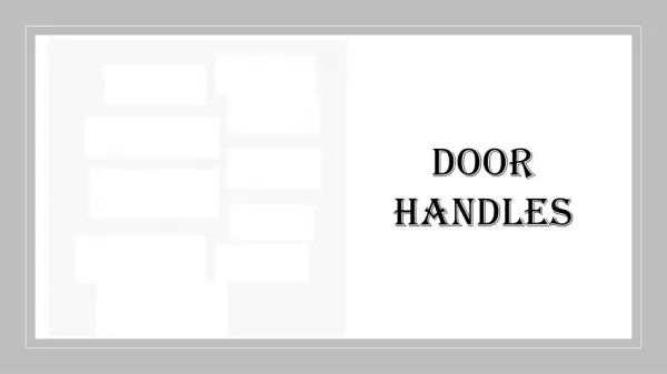 Door Handles and Fittings Suppliers in Dubai