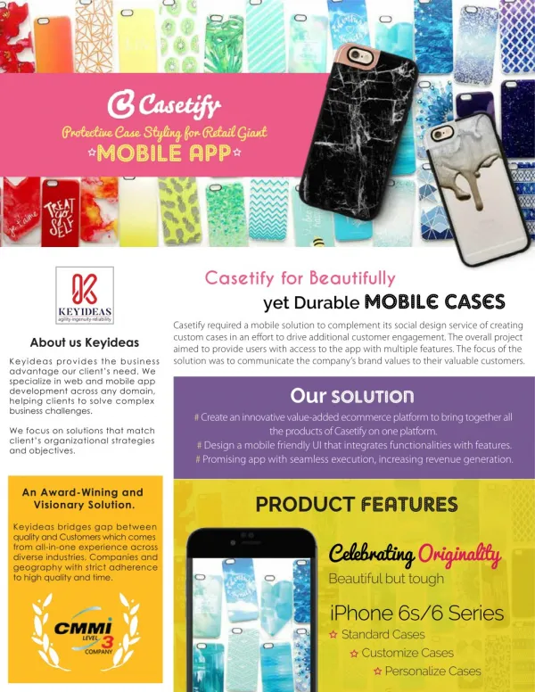 Casetify Mobile App: Protective Case Styling for Retail Giant | Keyideas Infotech