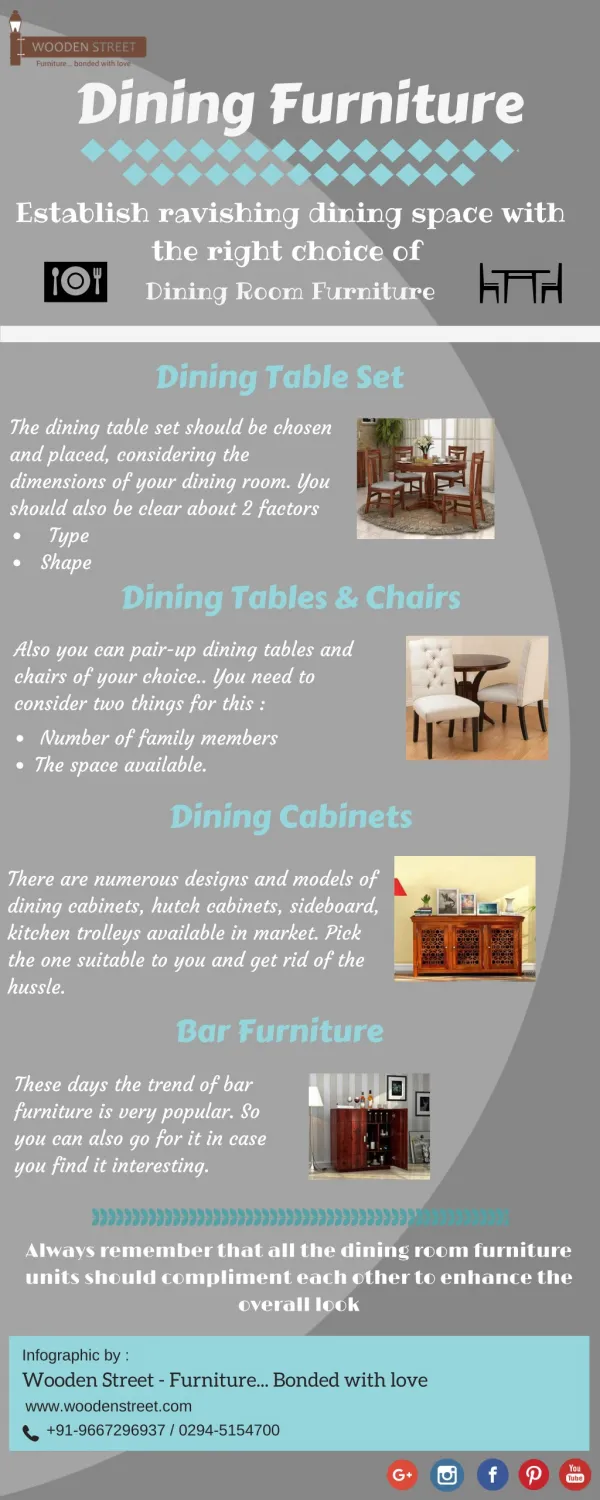 Buy Dining Room Furniture Online for elegant dinner space