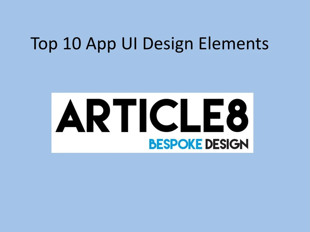top 10 app ui design elements