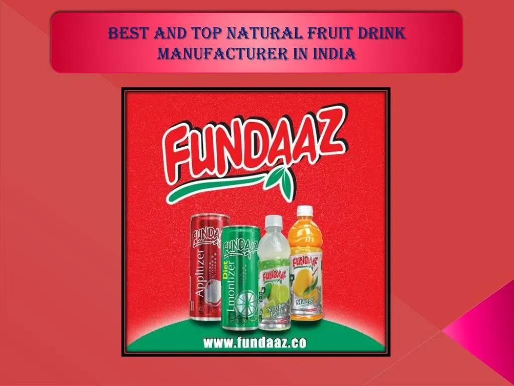 best and top natural fruit drink manufacturer