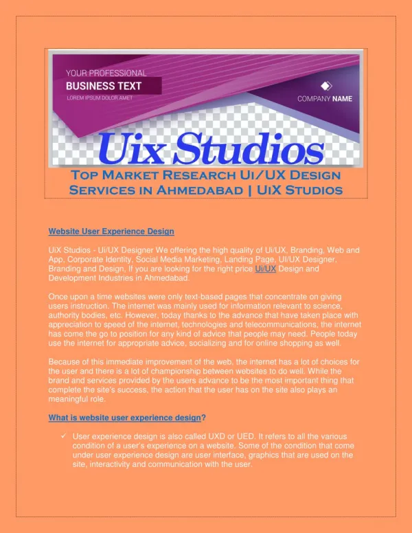 Ui/UX | Branding Services in Ahmedabad | UiX Studios