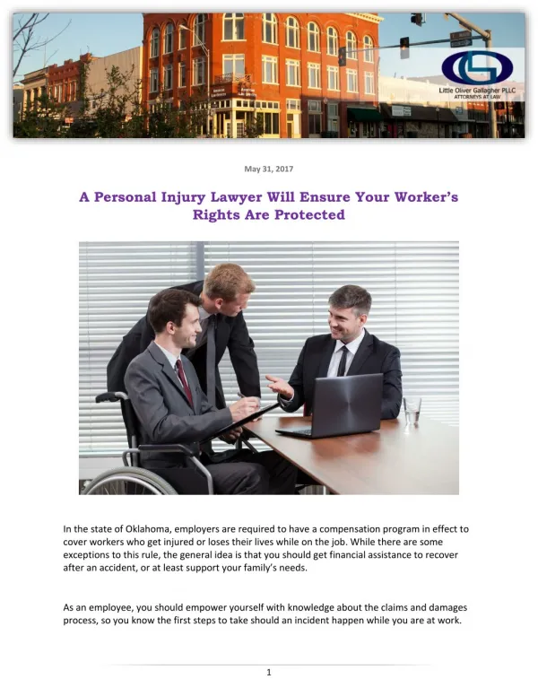 A Personal Injury Lawyer Will Ensure Your Worker’s Rights Are Protected