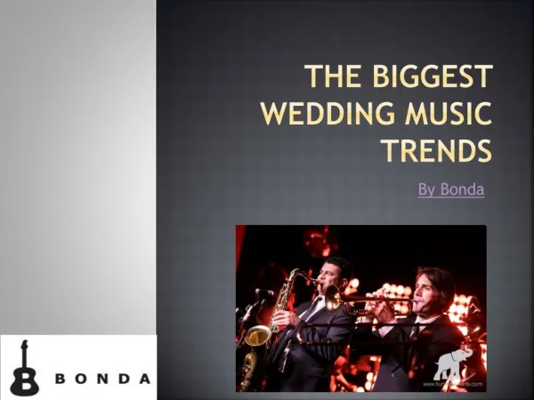 The Biggest Wedding Music Trends | Bonda