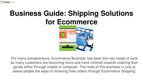 Business Guide: Shipping Solutions for Ecommerce