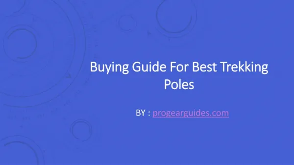 Best Trekking Poles Buying Guide