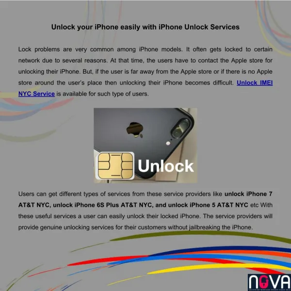 Unlock your iPhone easily with iPhone Unlock Services