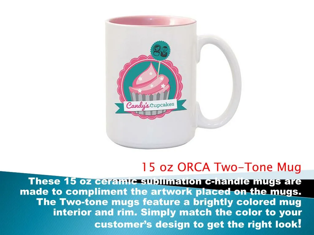 15 oz orca two tone mug these 15 oz ceramic