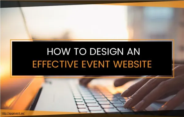 Tips for Designing an Effective Event Website