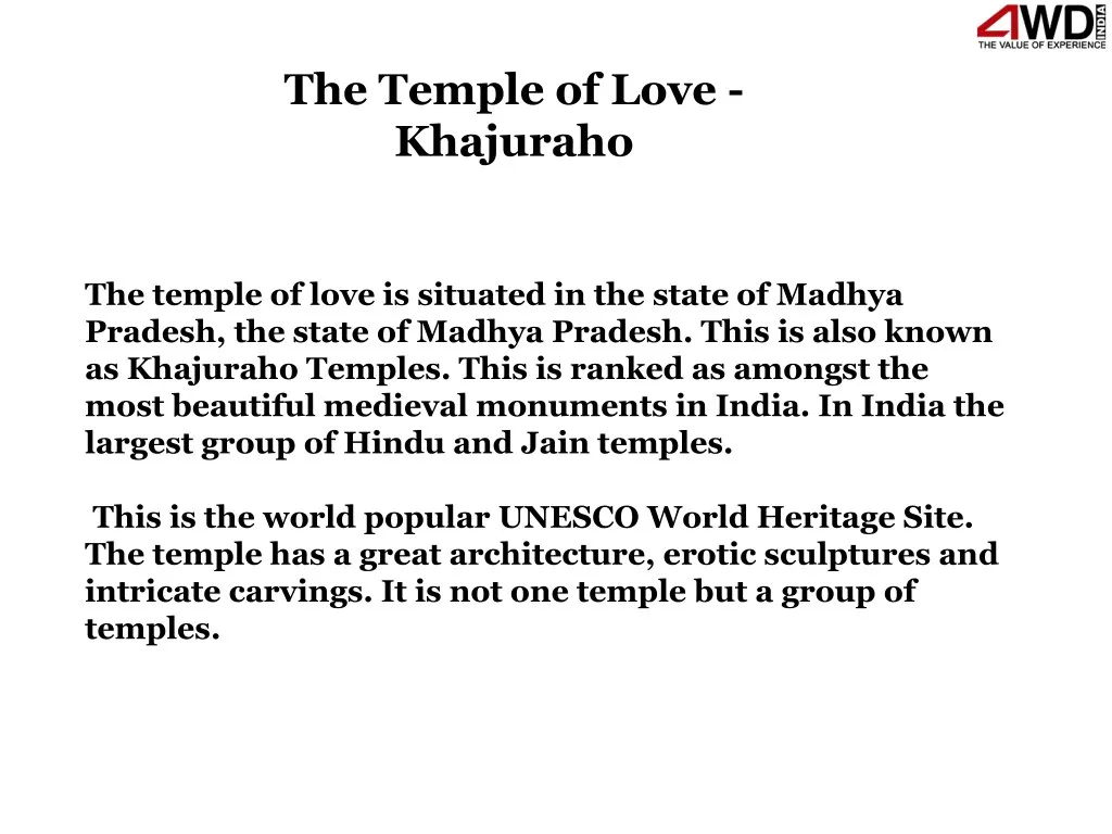 the temple of love khajuraho