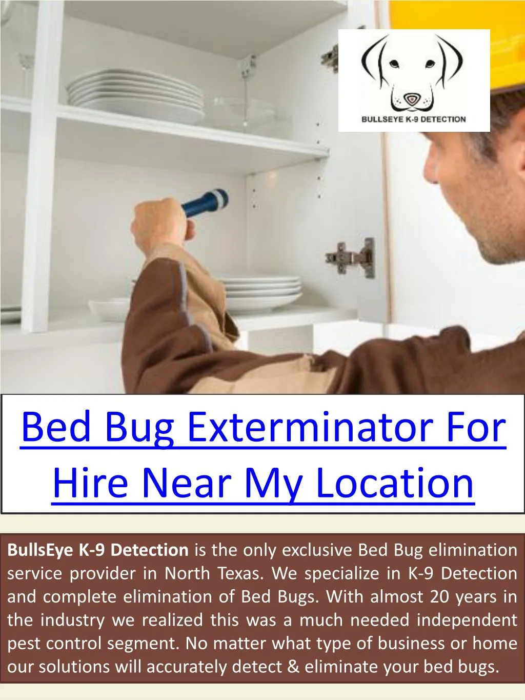 bed bug exterminator for hire near my location