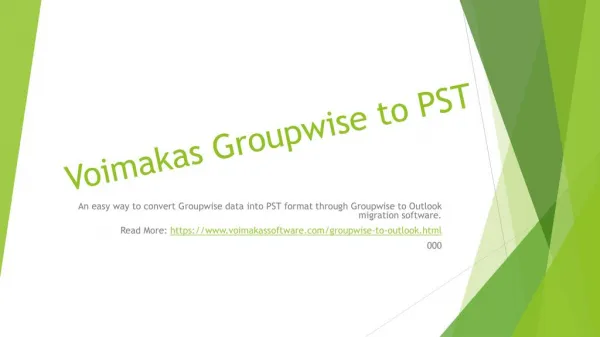 Groupwise to Outlook Migration