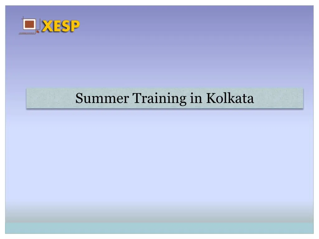 summer training in kolkata