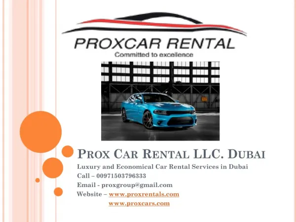 Luxury Cars For Rent in Dubai